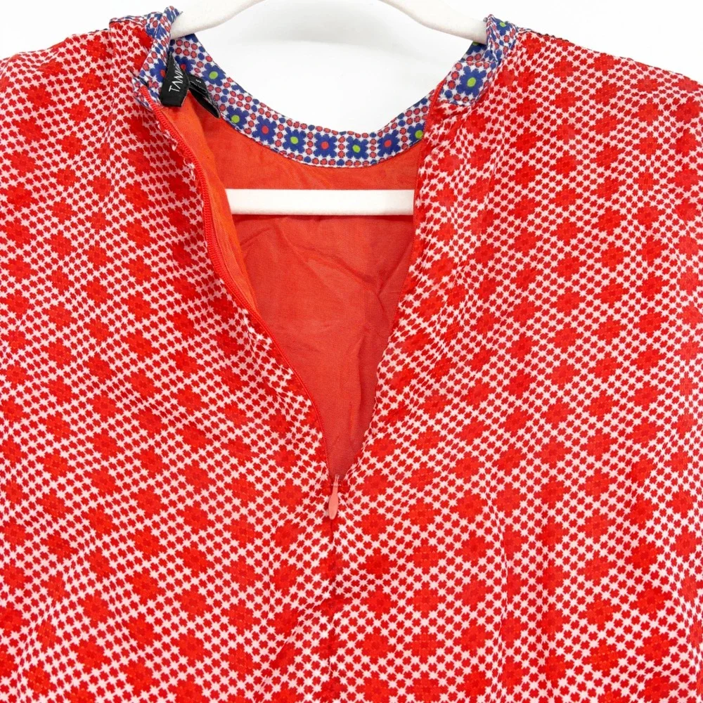 Anthropologie Tanvi Kedia Womens Red Patchwork Boho Sol Maxi‎ Dress Size S